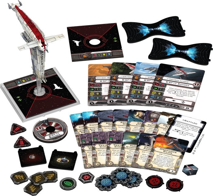 Star Wars X Wing Resistance Bomber Expansion Pack Board Game Card Game