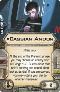 Cassian Andor (Crew), X-Wing Miniatures: Second Edition Wiki