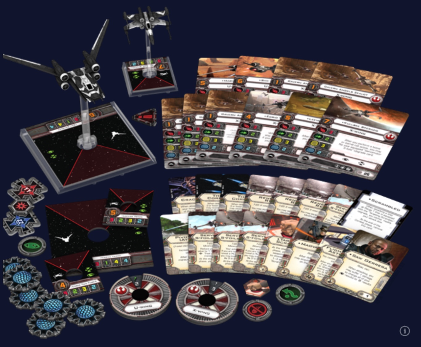 Star Wars X-Wing Saw's Renegades Expansion Pack Board Game 