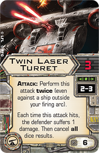 Star Wars X-Wing 2nd Edition Turret Upgrade Cards
