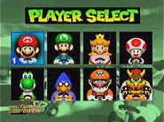Kamek would have once been playable in Mario Kart 64 and Wario looks slightly different.