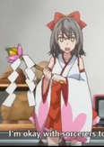Hina wore this costume for the test of courage to scare the elementary kids in summer camp.