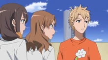 Hayato and Minami's friends stunned at Hachiman for scolding Minami