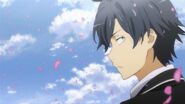 Hachiman during the opening credits of the second season.