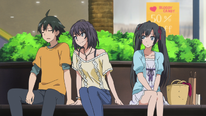 Haruno teasing Hachiman and Yukino as a couple