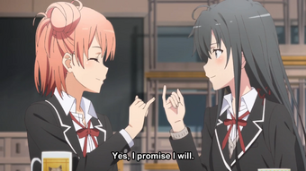 Yui Yuigahama Relationships Oregairu Wiki Fandom #oregairu is anybody else disappointed about how oregairu ended i wanted yui to win hachimans heart #oregairu. yui yuigahama relationships oregairu