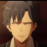 Hachiman cries as he expresses his desire for something genuine.