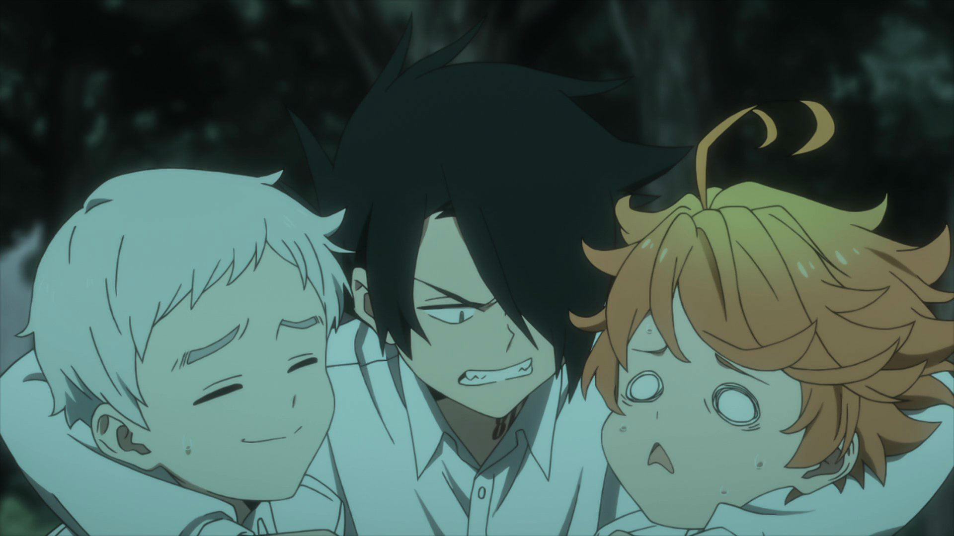 Anime]- Can someone explain how Ray still has both of his ears considering  he got one of them cut in season 1 : r/thepromisedneverland