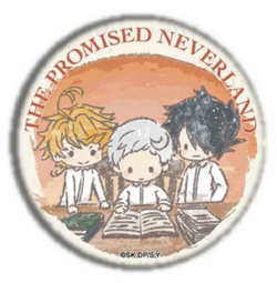 Norman The Promised Neverland Anime Fairy Tale Pin Back Button Badge