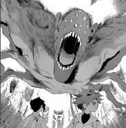 A wild Demon attacking Emma and Ray