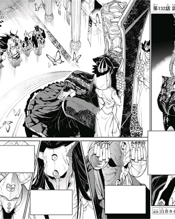 Chapter 132 The Promised Neverland Wiki Fandom The promised neverland is a japanese manga series written by kaiu shirai and illustrated by posuka demizu. chapter 132 the promised neverland