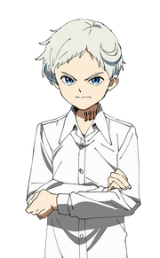 CloverWorks Global on X: This is a character design for Norman from season  1 of The Promised Neverland. Norman shows off a variety of facial  expressions, they range from being happy and