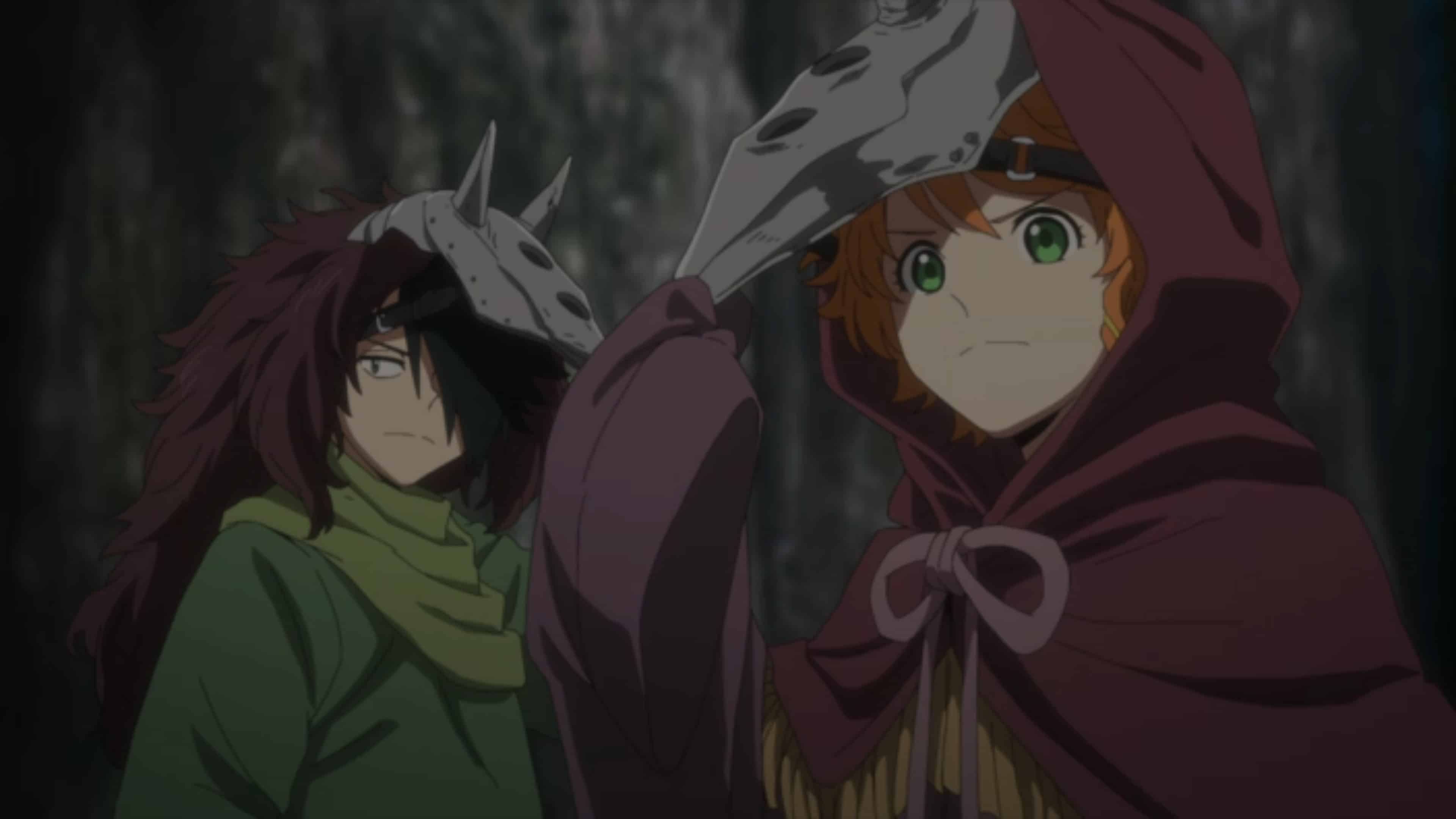 Emma desmaia! tem momentos de Ray E Emma, Anime X/ the promised neverland 2  temporada ep1. 