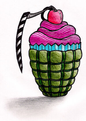 Cupcake grenade by werewolf9595-d59ehm7