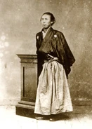 Real-life photograph of Sakamoto Ryoma, for comparison.