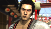 Kiryu Kazumanosuke's appearance, which is markedly different.