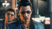 Higashi in the Judgment Finale Cutscene "Friends in Kamurocho"