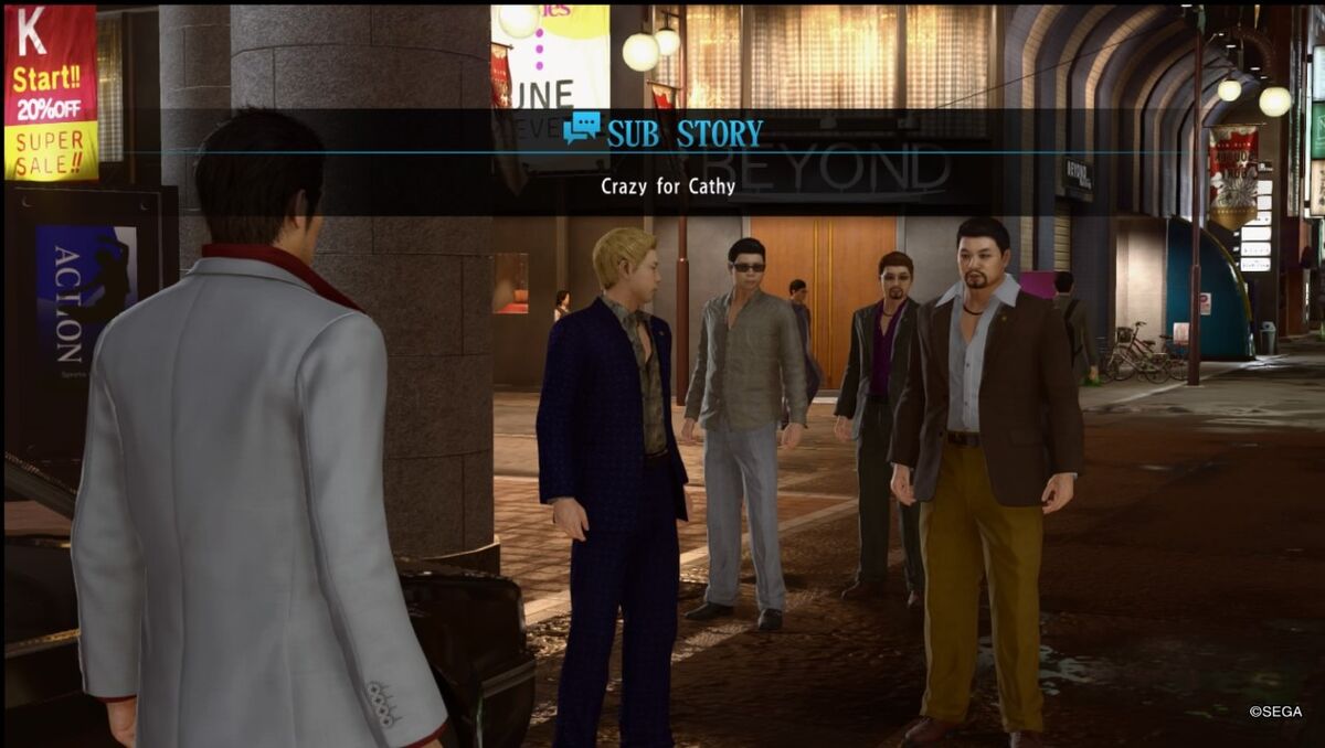 Yakuza kiwami substories. Игра sub story. Substories Map Yakuza 6.