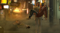 Sera takes Makoto to safe place from Majima and Sagawa