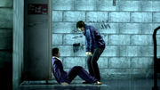 Tanimura checks the dying Ueno's member