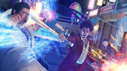 Promotional image showing combat (from the official website).