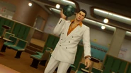 Kiryu goes bowling in Mach Bowl.
