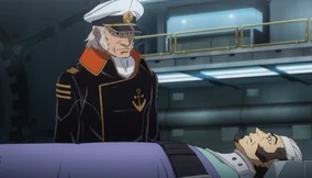 The wounded Yamanami talks to Hijikata
