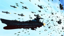 The White Comet breaks through the lines of the Ginga fleet