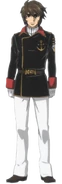 Red-collared Captain Uniform without cap and scarf, showing the underlayer