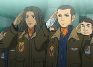 Cosmo Navy fighter pilots with bomber jackets.