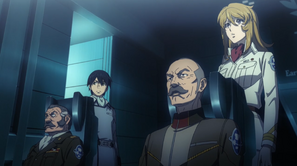 Hoshina watches as the ground reverse lands in the capital.