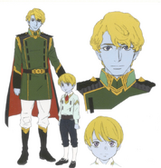 Eight-years-old Desler and Mathius character design sheet