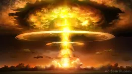 Planet bomb explosion