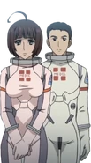 Female and male Medical Team Spacesuit