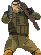 Space Cavalry Combat Spacesuit[16] . A jetpack can be attached on the back for high mobility