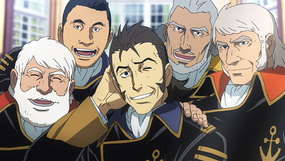 Yamanami with Okita, Yasuda, Ozaki, and Hijikata (from left to right)