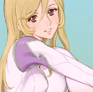 Yurisha Iscandar drawn by Space Battleship Yamato 2199 manga artist Michio Murakawa for a videogame illustra