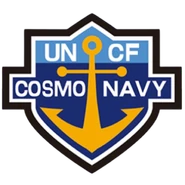 Cosmo Navy patch, worn on the left arm,[1] usually but not only[3] by personnel not attached to a ship[1]