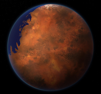 A view of the terraformed Mars