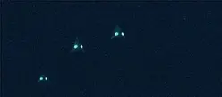 The alien warships as captured by the Uranus Survailance Station