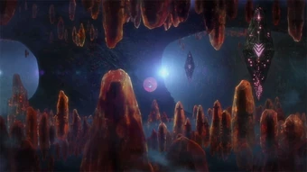 The upper section of the Genesis Sphere