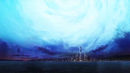 The Ark of Destruction over the Earth's capital