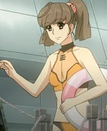 Yuria Misaki's orange operations department swimsuit[9]
