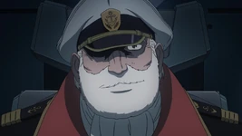 Okita congratulates Niimi on her work with the missile