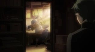 Ryusuke Domon watches his father worry over his company