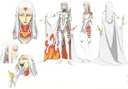 Sifar Saberah character design sheet.