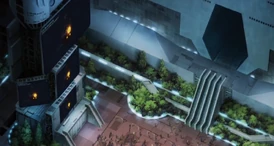 Evacuees in an underground city in June of 2203