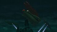 A Ganonda is surrounded by the Desler fleet