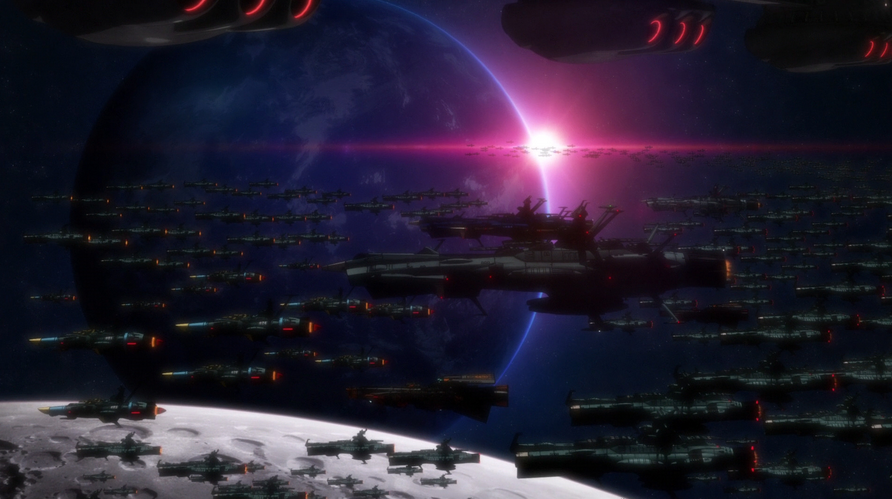 Battle Off The Coast Of Saturn Gather The Wave Motion Gun Fleet Space Battleship Yamato Wiki Fandom