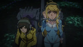 Iscandar Kodai and Saijo working in the omnidirectional radar